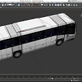 Bus double-decker bus double-decker bus passenger car low face number low model simple model game sub-era film and television level 3d model