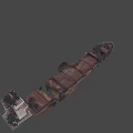 Rusted Green Ship With Damaged Hull And Weathered Exterior Metal Features