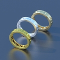 Rings Gold Rings Silver Rings Jewelry 3d model