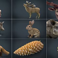 Realistic Reptile Models Showcasing Various Species With Lifelike Details And Poses