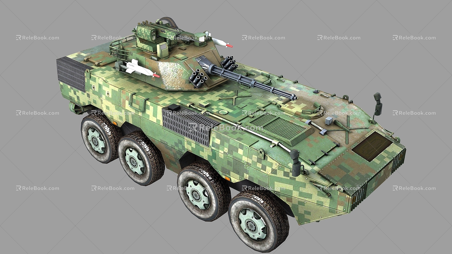 PBR ZBL09 Infantry Fighter Zbl09 Infantry Fighter ZBL08 09 Wheeled Infantry Fighter 88 Wheeled Chassis 3d model