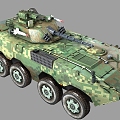 PBR ZBL09 Infantry Fighter Zbl09 Infantry Fighter ZBL08 09 Wheeled Infantry Fighter 88 Wheeled Chassis 3d model