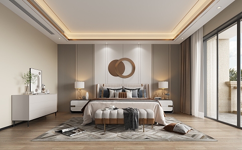 Modern Bedroom 3d model