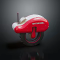 Modern Red and White Recyclable Tire with Sturdy Wheel Structure Design