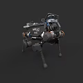 Advanced Industrial Equipment Quadruped Robot With Mechanical Legs And Wild Logo