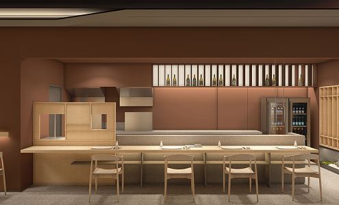 Japanese Restaurant 3d model