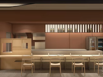 Japanese Restaurant 3d model