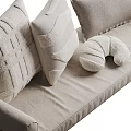 Soft Textured Light Colored Cushion Set With Modern Design For Sofa Home Decor
