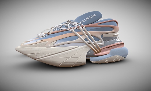 Rubber sneaker Ladies sneaker 3d model