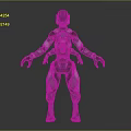 Futuristic Mechanical Game and Movie Character With Metallic Armor and Detailed Humanoid Design
