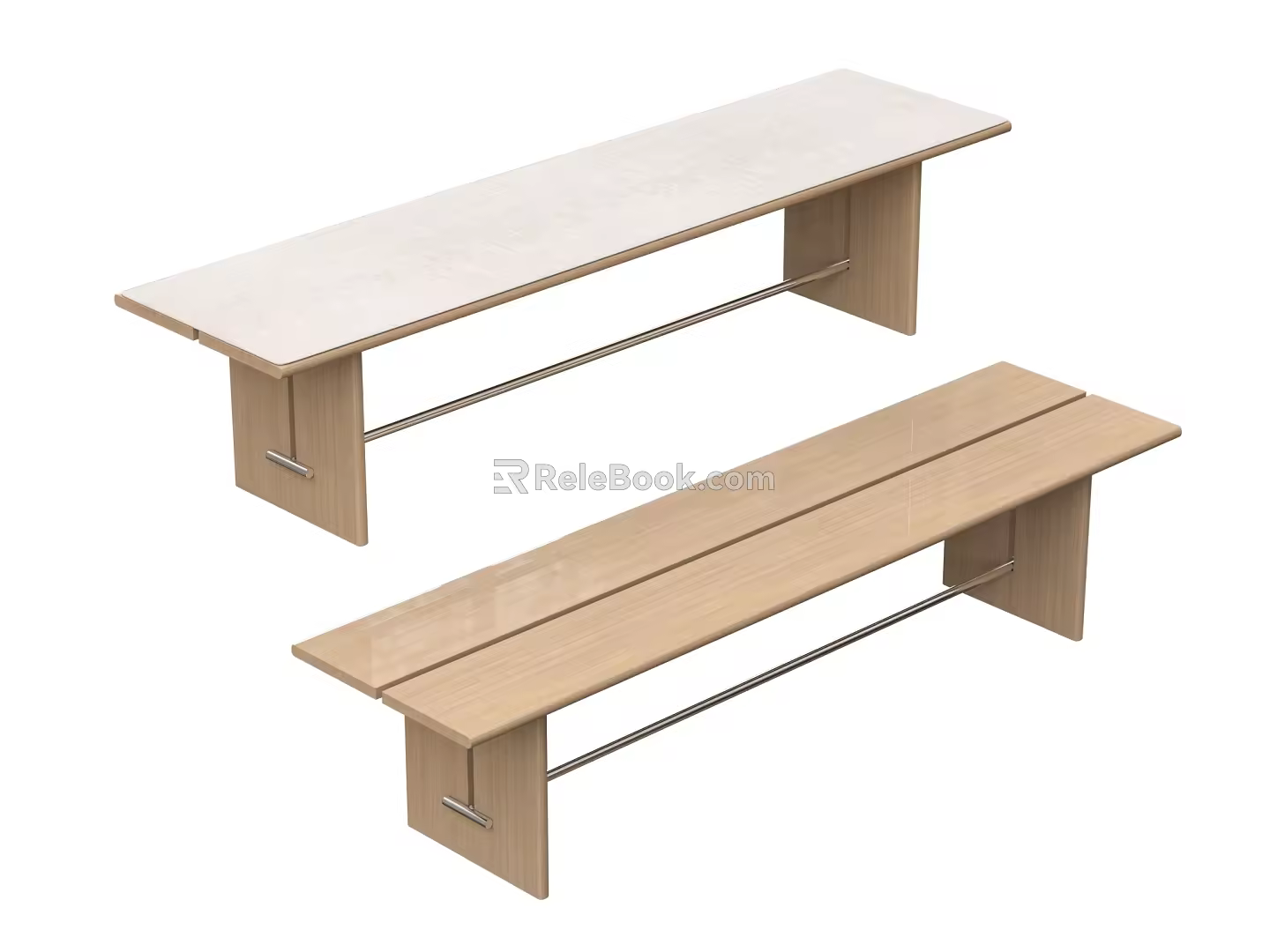 Maurice modern bench 3d model
