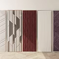 Modern soft bag wall panel soft bag background wall 3d model