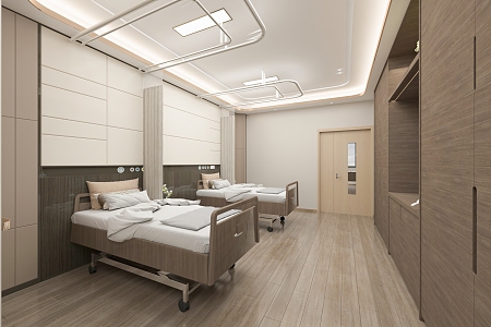 New Chinese Nursing Room 3d model