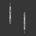 Modern Black Tactical Rifles With Futuristic Ergonomic Design And Dual Models
