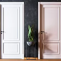 Stylish Hinged Doors with Modern Designs Various Colors and Interior Decor Elements