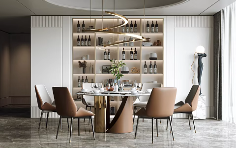 Modern Restaurant 3d model