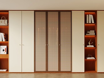 Middle style wardrobe 3d model