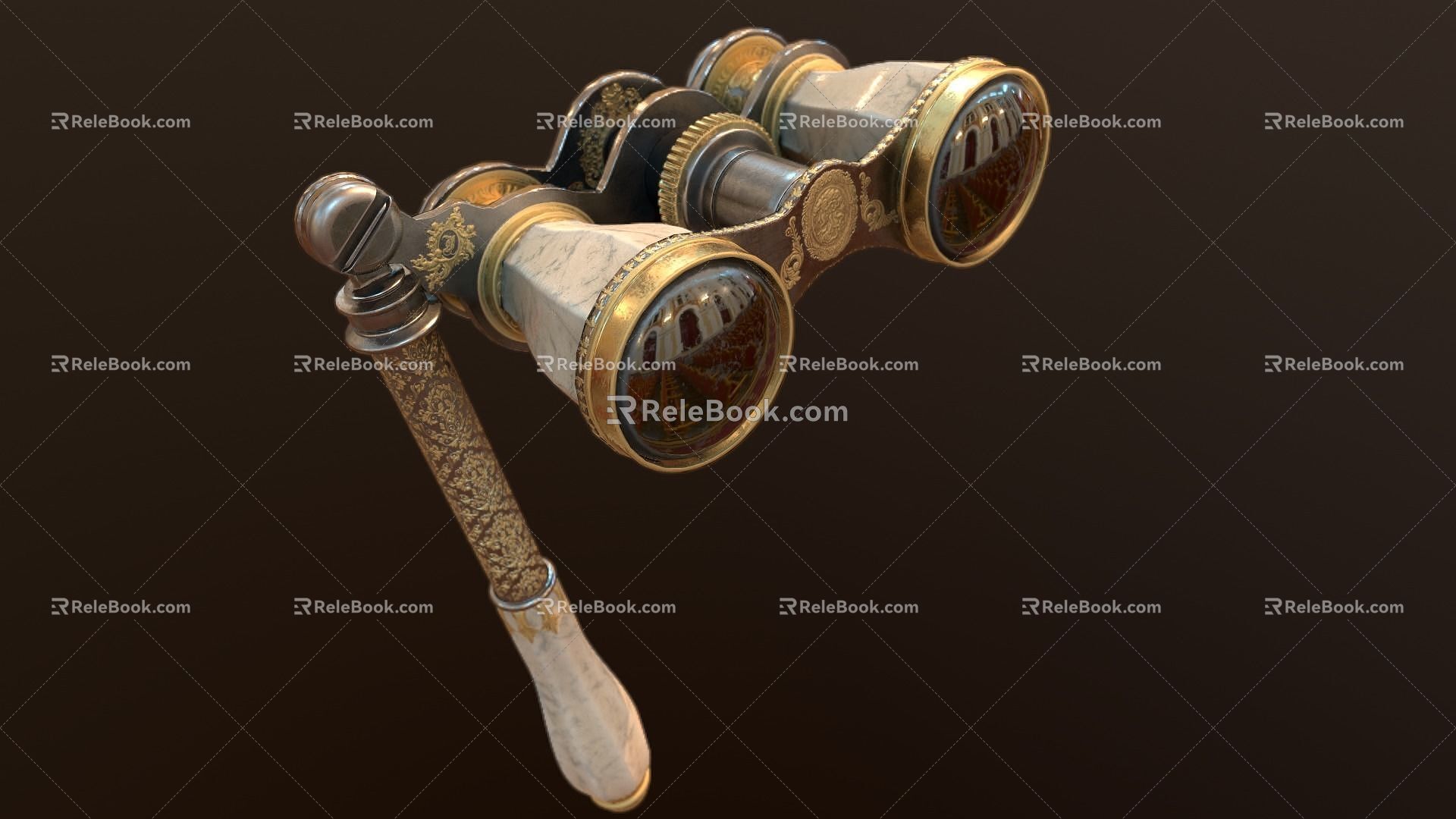 Cyberpunk Telescope Telescope Cyberpunk Mirror Tools Old 3d model