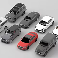 Various Types Of Cars Including SUV Sedan And Van In Multiple Colors