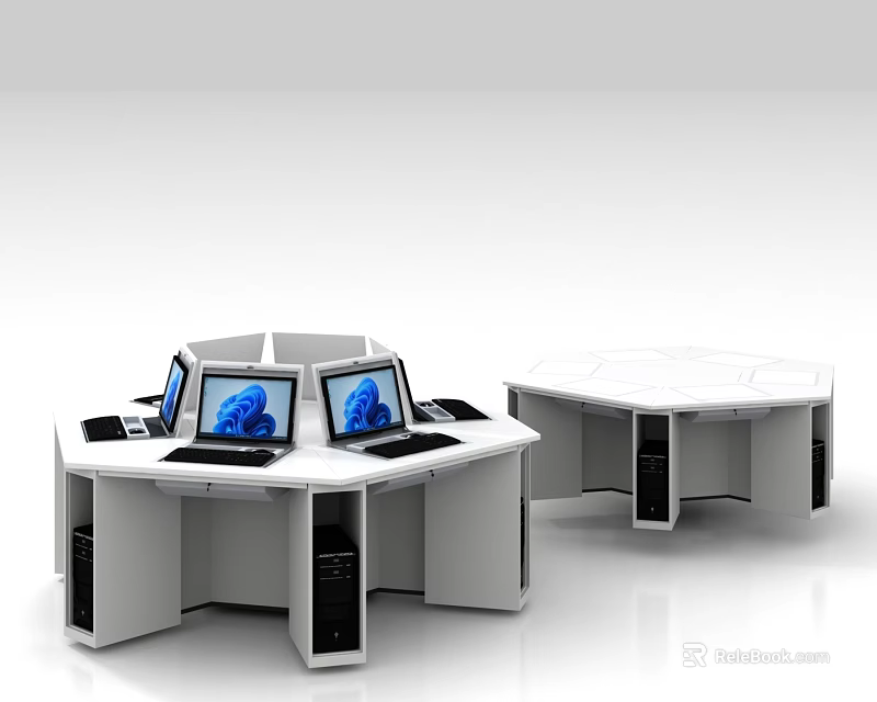 School Modern Open Concept Kitchen Interior With Island Counter And Appliances 3d model 