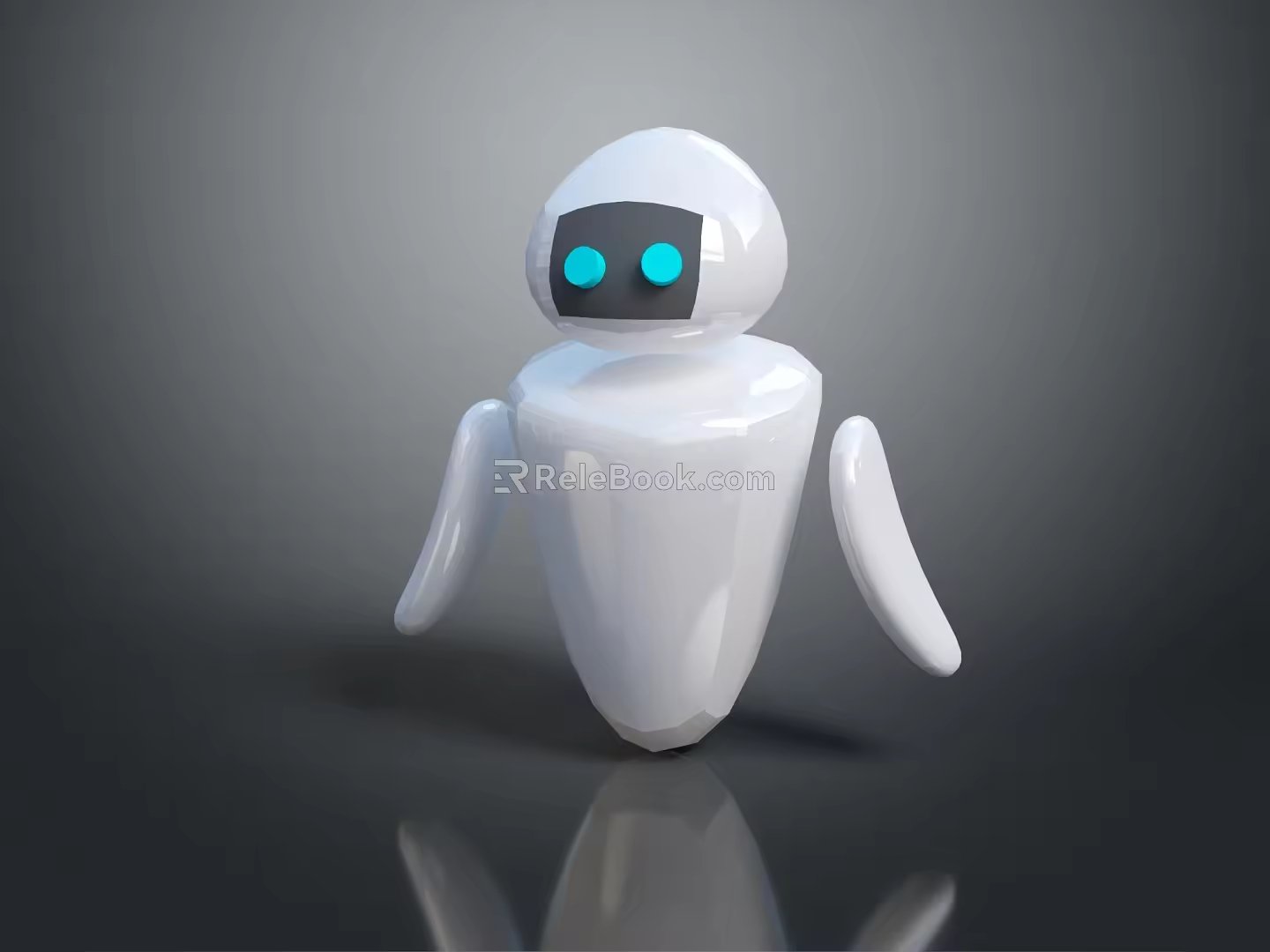 Robot Assistant Small Robot Butler Robot Butler Figure Game Figure 3d model