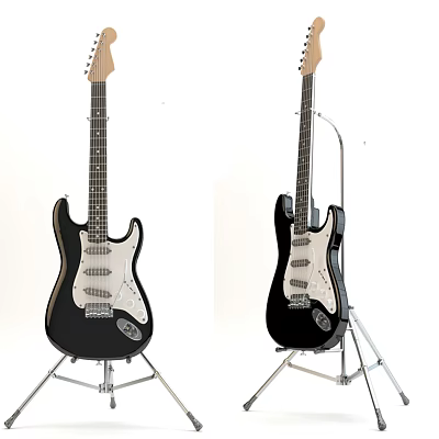 Modern Guitar 3d model Modern Guitar 3d model