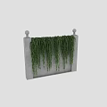 Natural Green Hanging Plant Decorative Ornament Set For Wall Railing Decoration