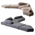 Modern Alien Multiplayer Corner Sofa Collection 3d model