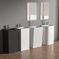 Table basin column basin column basin wash basin wash basin 3d model