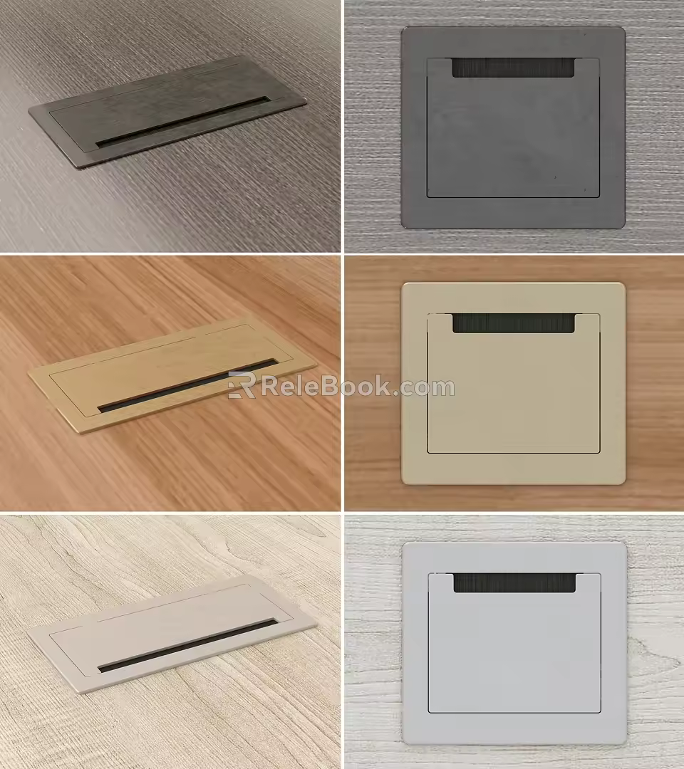 Modern socket 3d model