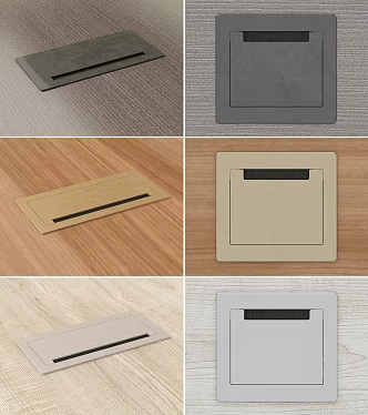 Modern socket 3d model