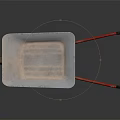 Silver Wheelbarrow With Red Handles Red Wheel And Black Tire On Dark Background