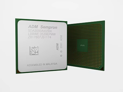 Modern Chip 3d model Modern Chip 3d model