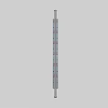 Metal Measuring Rod With Vertical Scale Marks For Precision Measurement 3d model