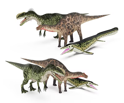 Modern Dinosaurs 3d model