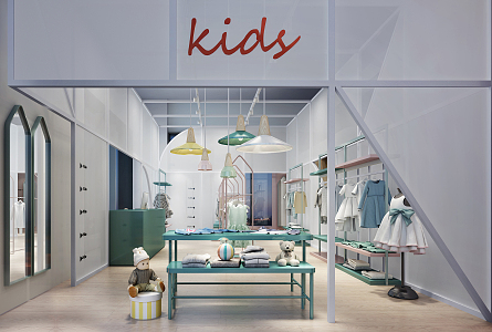 Children's Clothing Store Modern Clothing Store 3d model