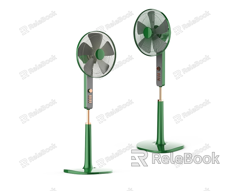 Vertical electric fan for household appliances model