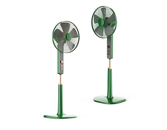 Vertical electric fan for household appliances 3d model