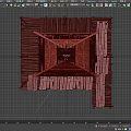 Weathered Wooden House on Stilts with Sloped Roof and Wooden Platform