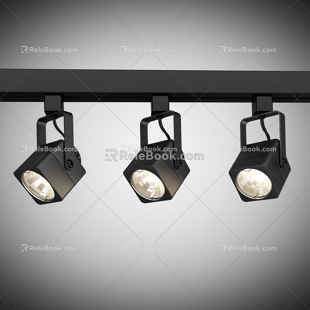 Modern spotlights 3d model