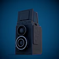 Modern Retro Camera Modern Realistic Equipment Camera Machine Digital Camera Retro Camera Old Objects Nostalgia 8090 s 3d model
