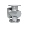 Industrial Stainless Steel Three Way Flange Pipe Fitting With Symmetrical Design