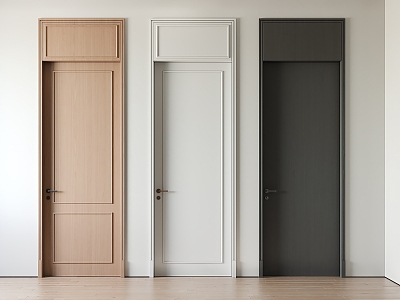 Modern single door 3d model