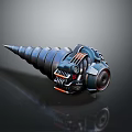Industrial Spiral Hardware Tool With Black Orange Gear Motor And Mechanical Design
