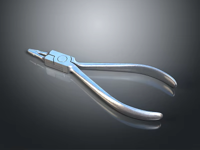Shiny Chrome Kitchen Faucet With Smooth Handle And Reflective Finish 3d model