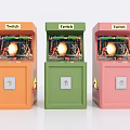 Modern game machine rocker game machine video game machine 3d model
