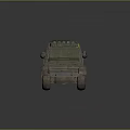Old Green Military Truck Loaded With Cargo Supplies Oil Drums Luggage And Ladder