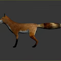 Game Movie Character Fox With Orange Fur White Belly Black Legs And Gradient Tail