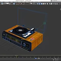 Phonograph Retro Phonograph Jukebox Old Phonograph Record Player Nostalgic Phonograph Low Face Number Low Model Simple Model Movie and TV Level Super Realism 3d model