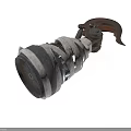 Industrial Metal Equipment With Tape Wrapped Cylindrical Body And Handle